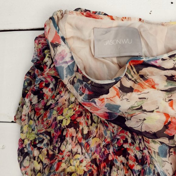 VINTAGE JASON WU SILK SKIRT - Picture 5 of 6